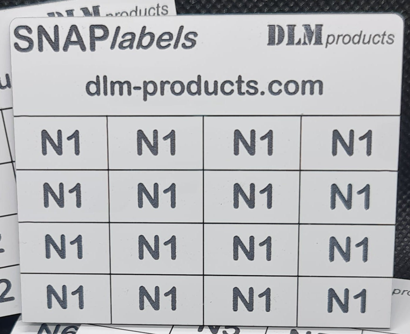 Neutral number labels large