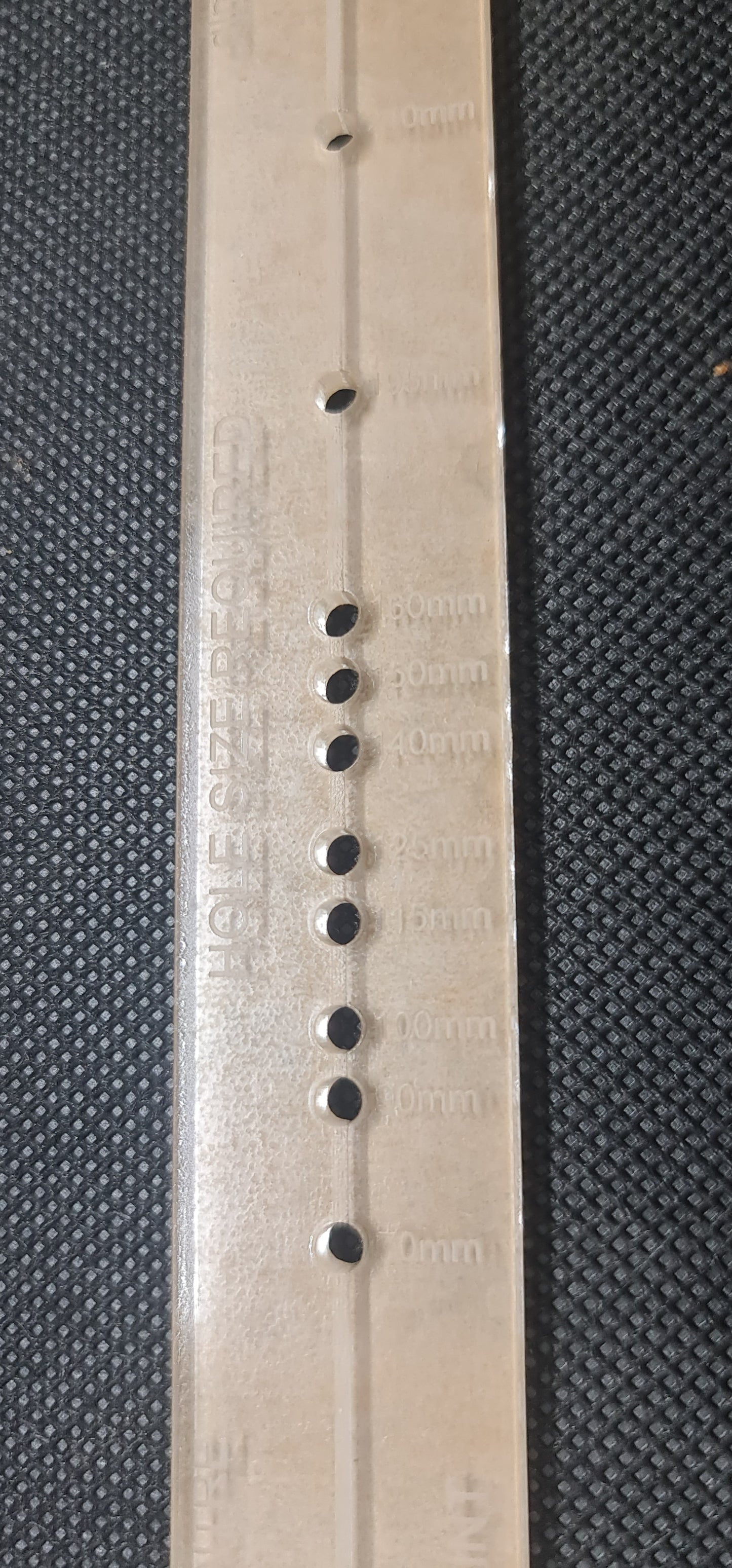 Hole cutout template