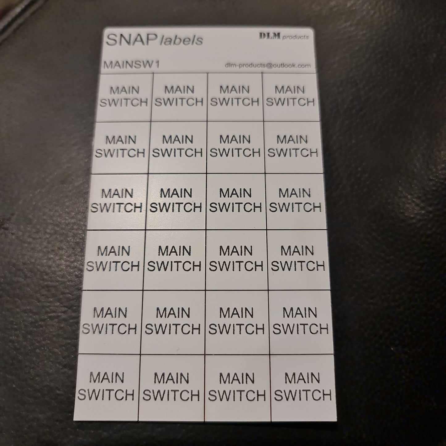 Single phase main switch