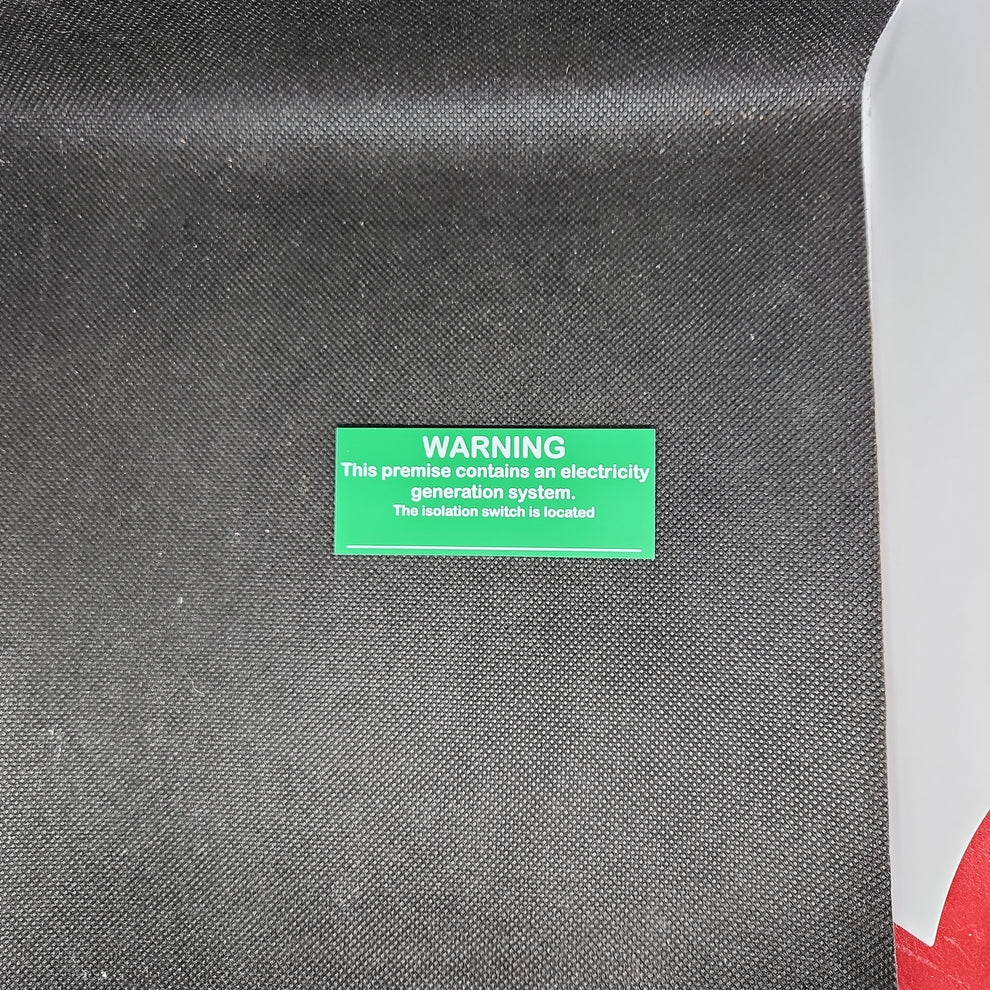 Generator Change over switch label kit 1 phase - GC1 – DLM products
