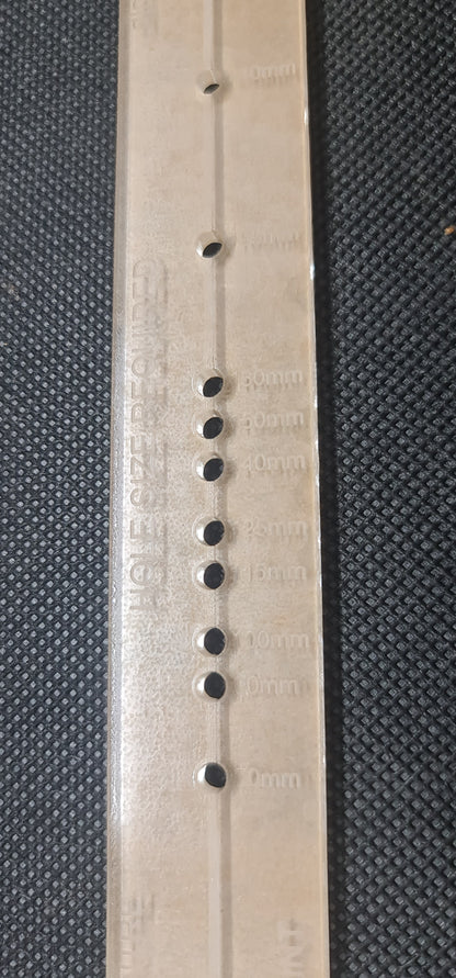 Hole cutout template